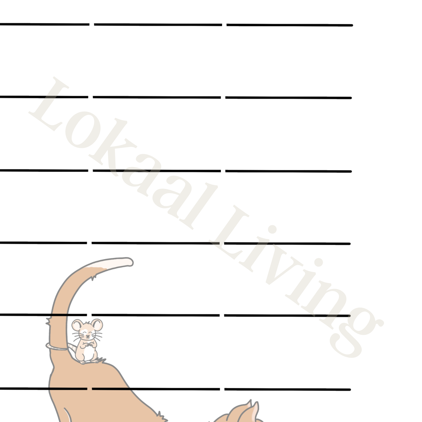 Familie weekplanner Kat en muis (Printable)
