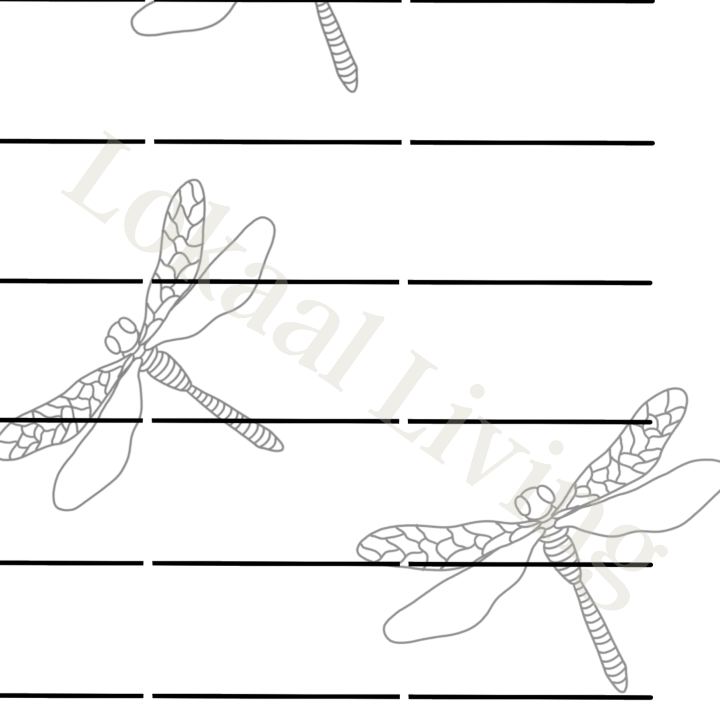 Familie weekplanner Libelle (printable)