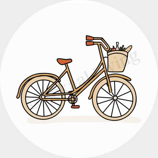 SALE muurcirkel Fiets - 3mm dikte