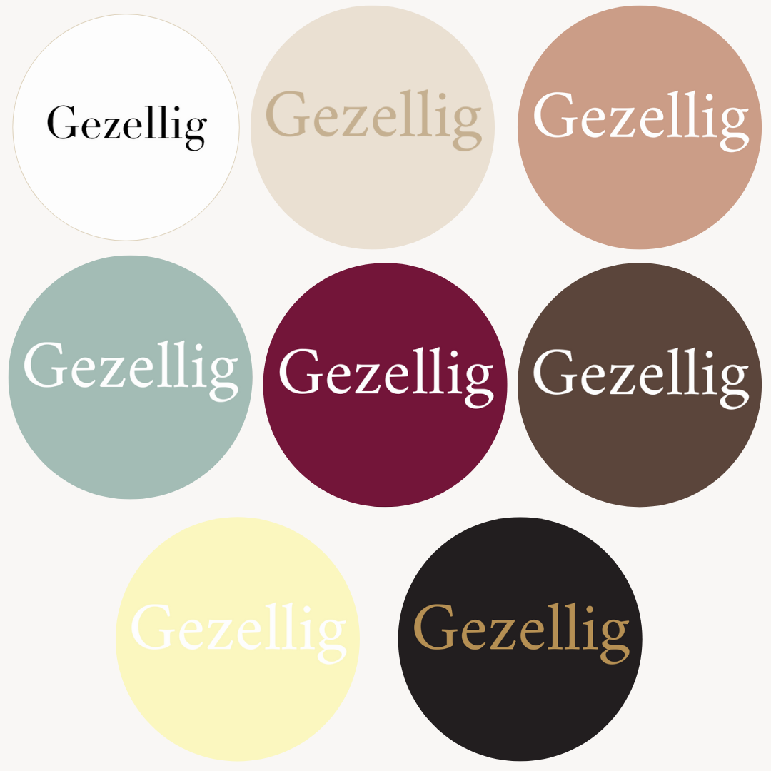 Muurcirkel Gezellig