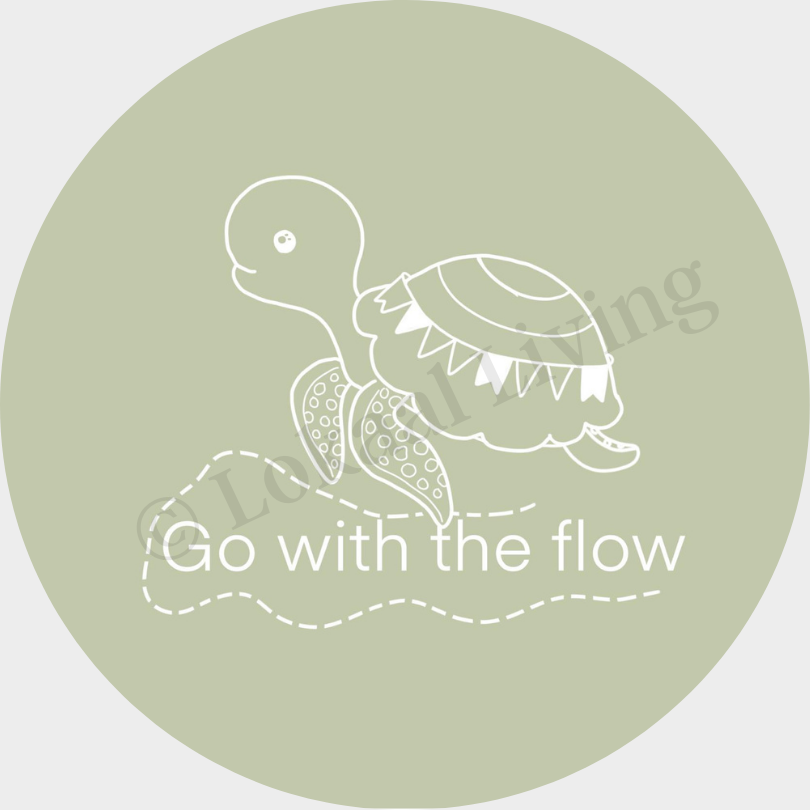 Muurcirkel Go with the Flow