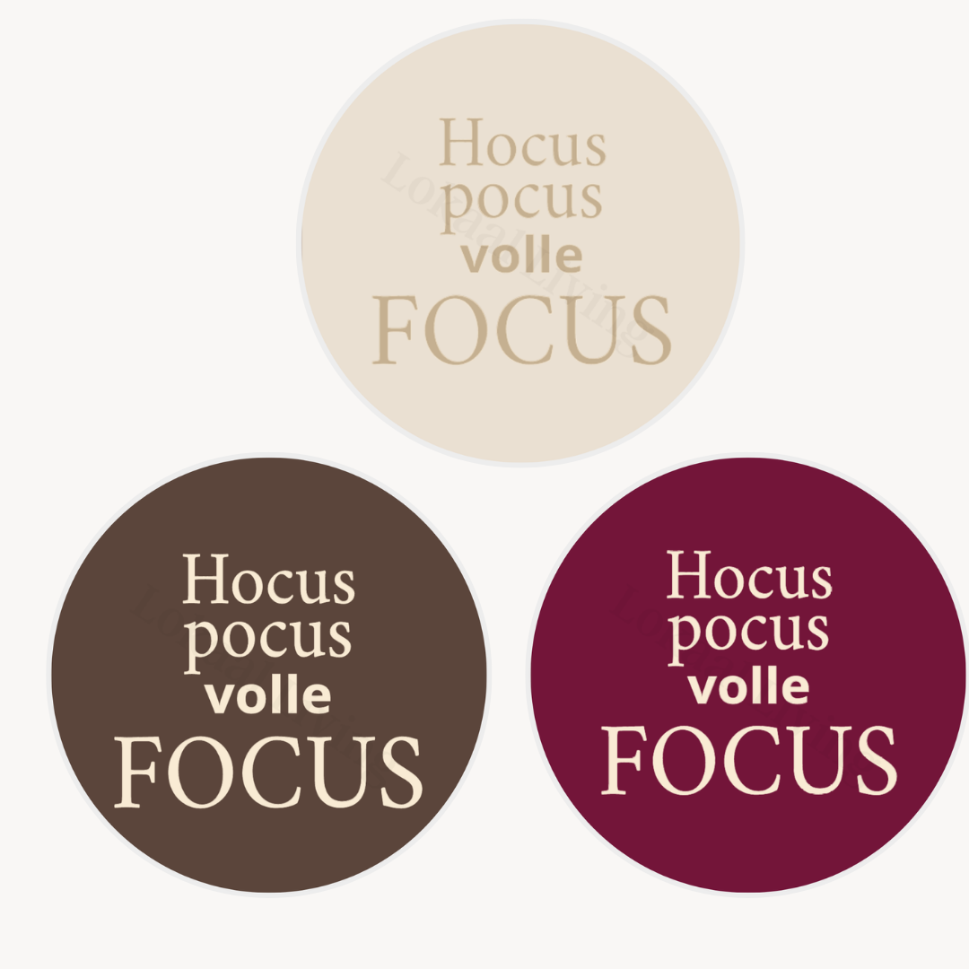 Onderzetter Hocus pocus volle focus