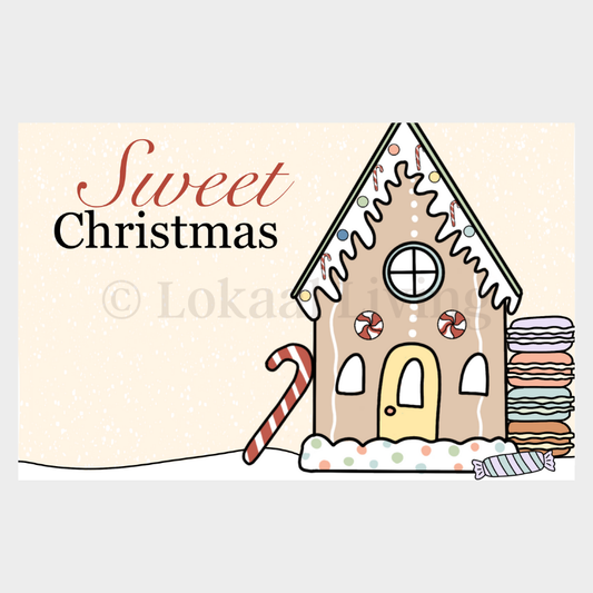 Wenskaart Sweet Christmas (kerstkaart)