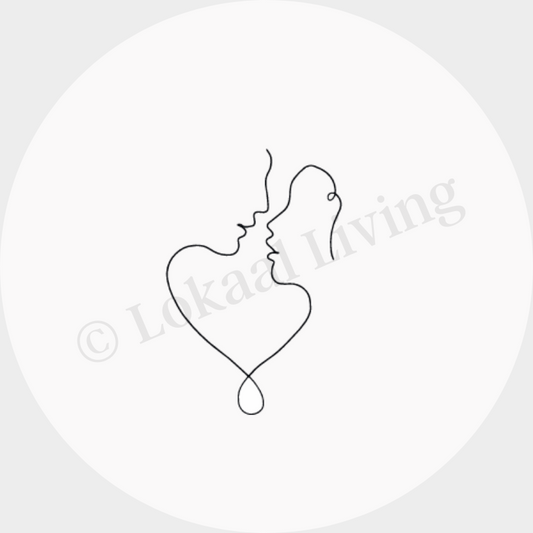 SALE muurcirkel Koppel - 3mm dikte