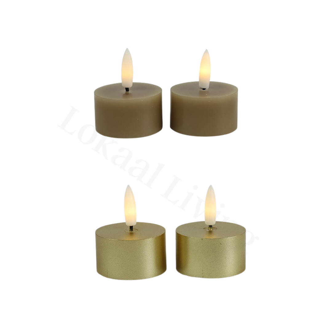LED waxinelichtjes (was, set van 2)