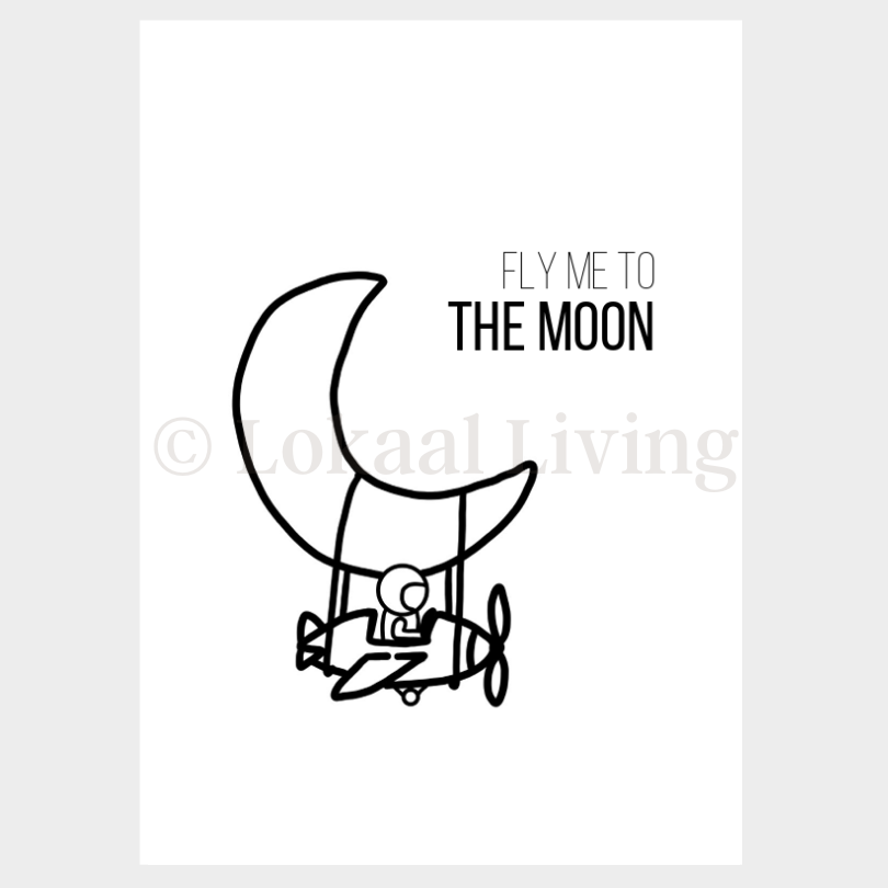 Poster Fly me to the moon