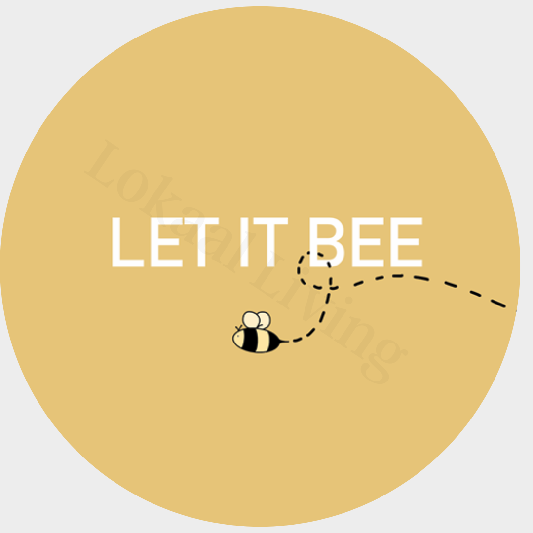 Muurcirkel Let it bee