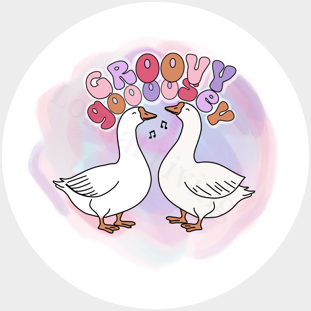 Muurcirkel Groovy Goosey
