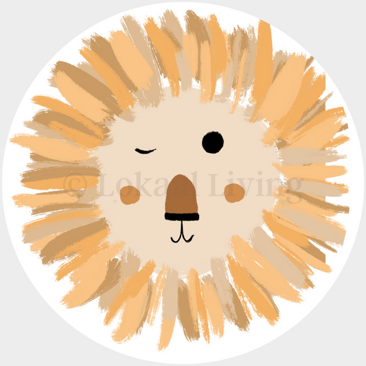 SALE muurcirkel Leeuw - 3mm dikte