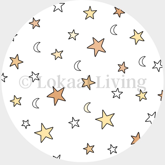 SALE muurcirkel Sterren - 3mm dikte