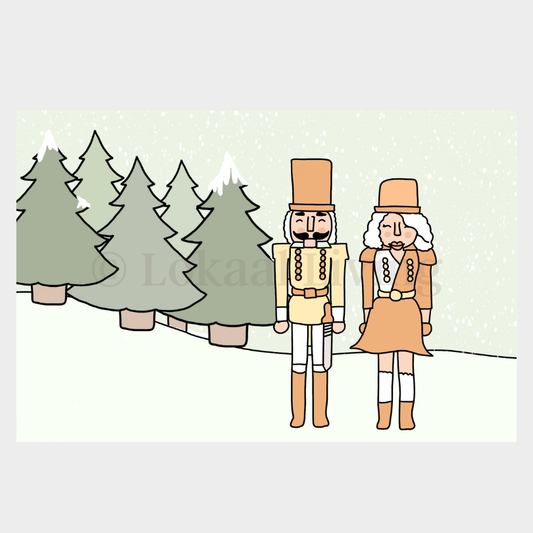 Wenskaart Notenkraker (kerstkaart)