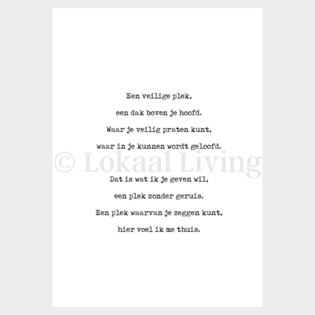 Poster Thuis