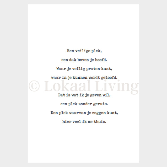 Poster Thuis