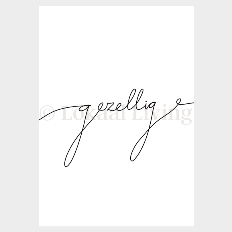 Poster Gezellig