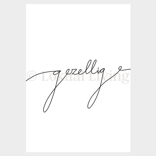 Poster Gezellig