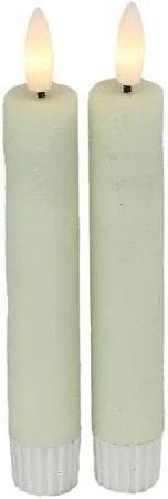 LED Dinerkaarsen rustiek (15 cm)