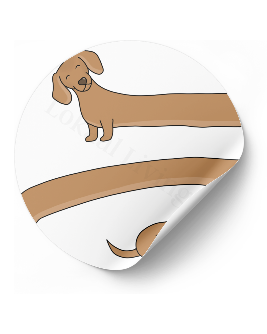 Stickerset Draaiende Teckel