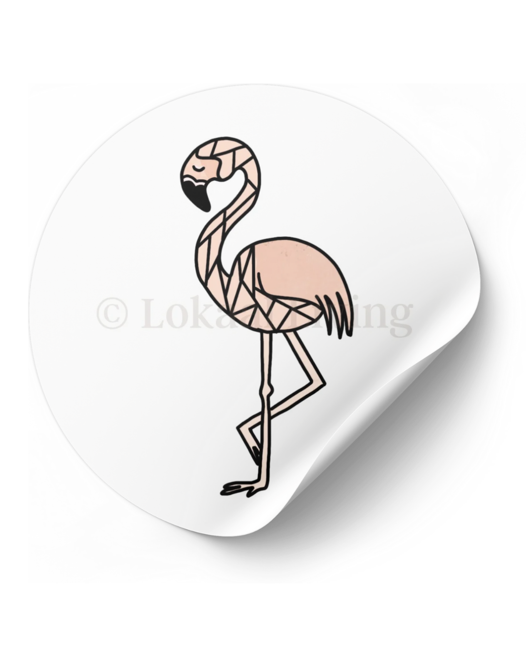 Stickerset Flamingo