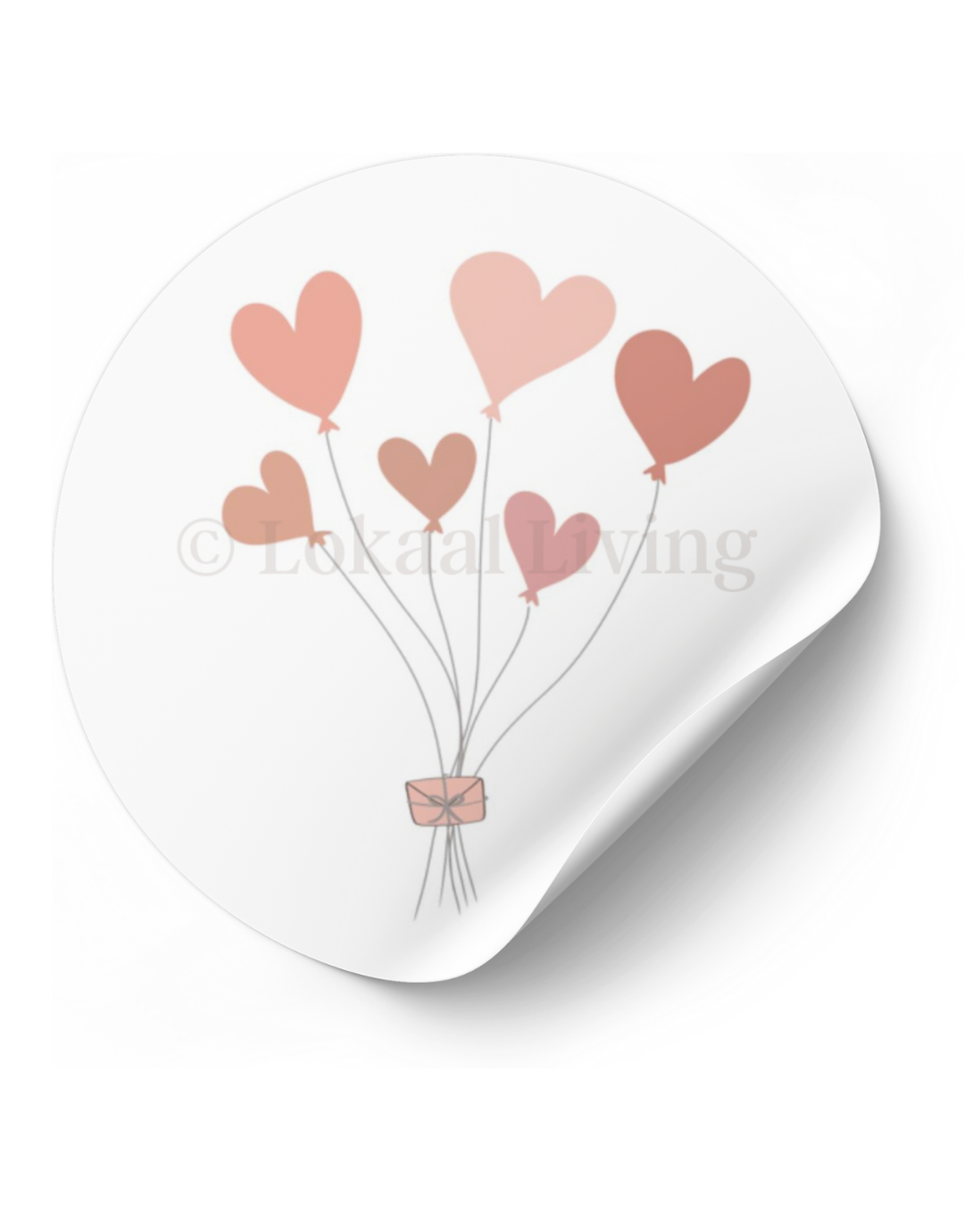 Stickerset Hartjesballonnen