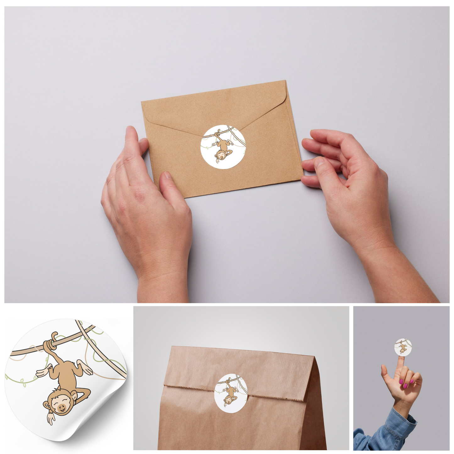 Stickerset Aap