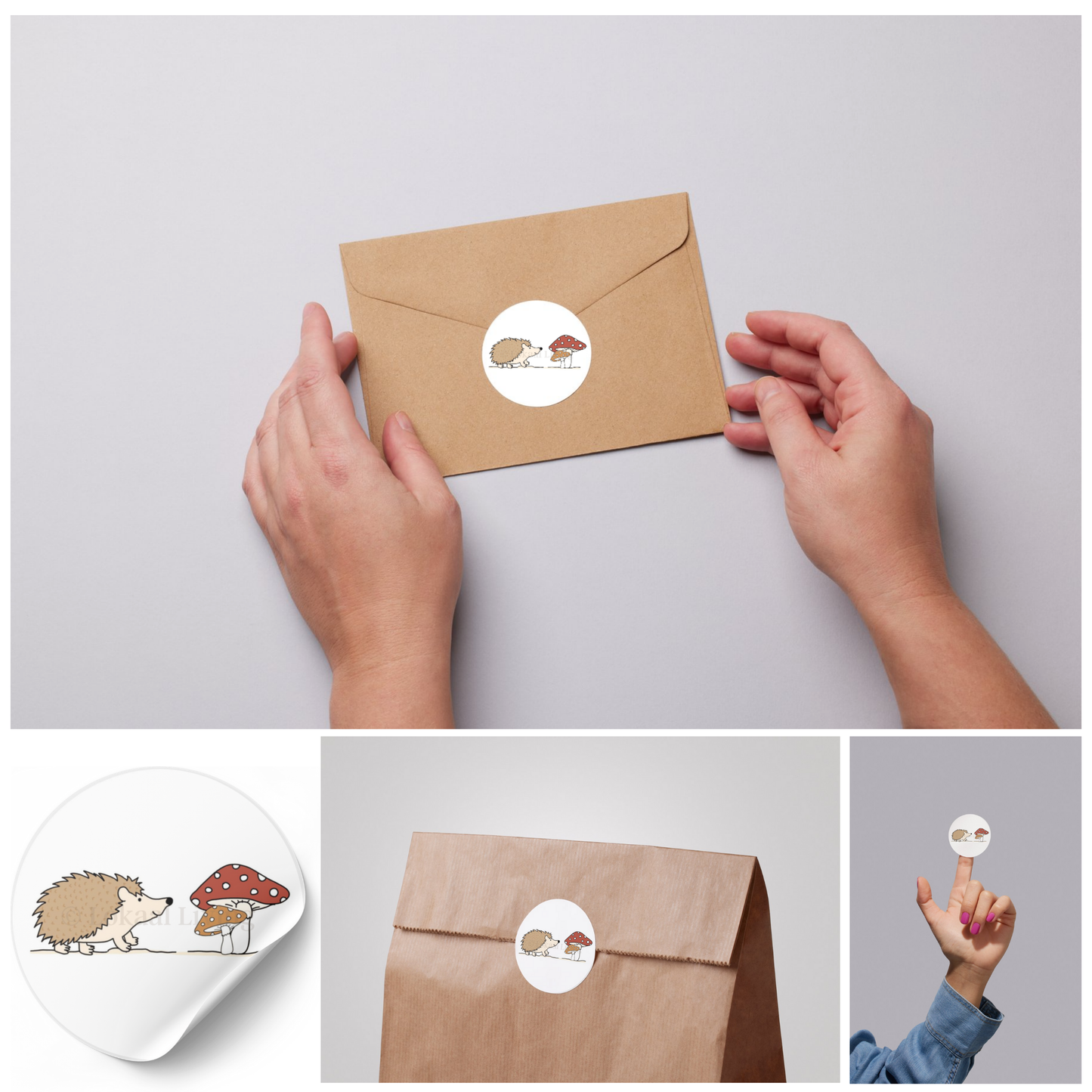 Stickerset Egel