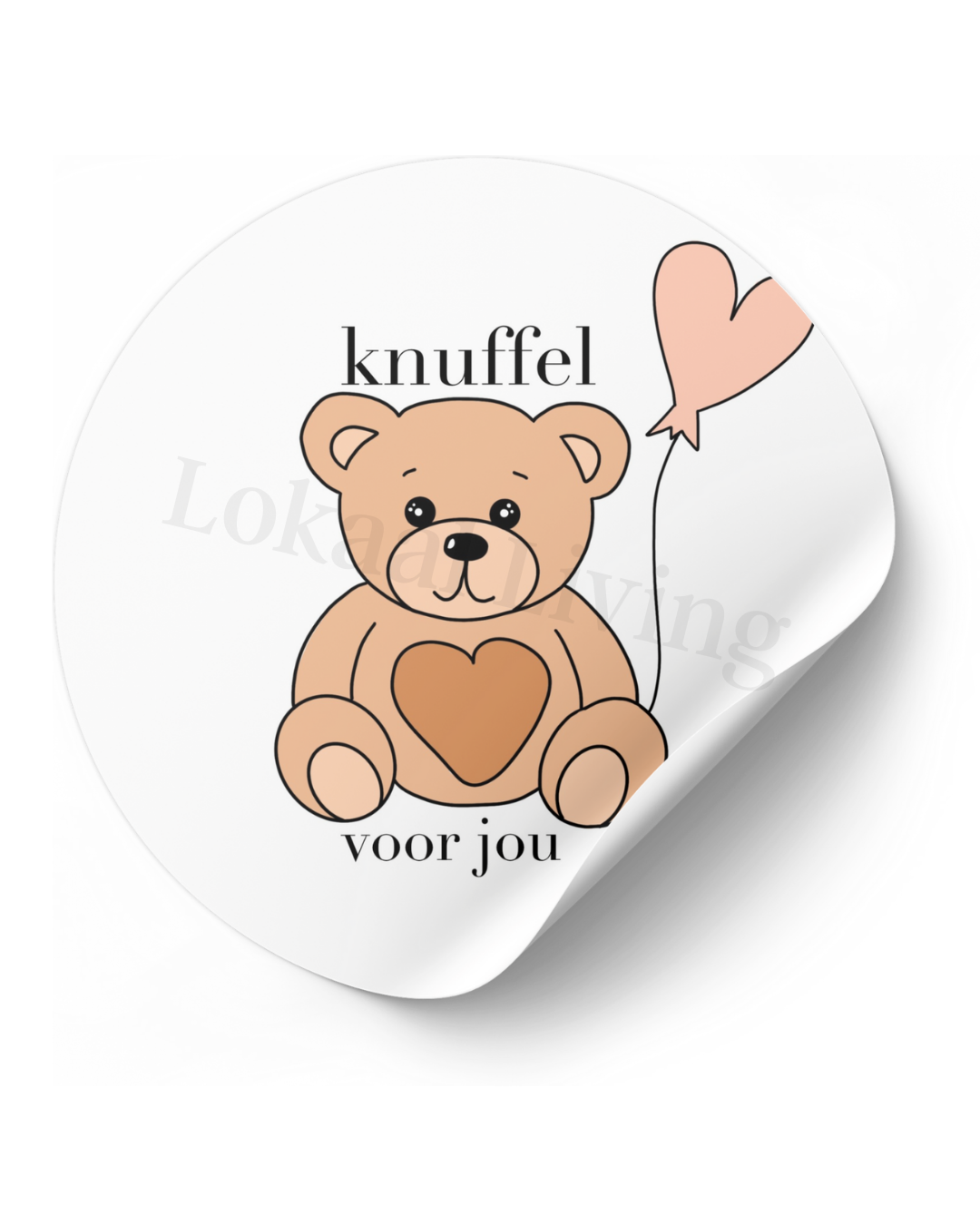 Stickerset knuffel voor jou
