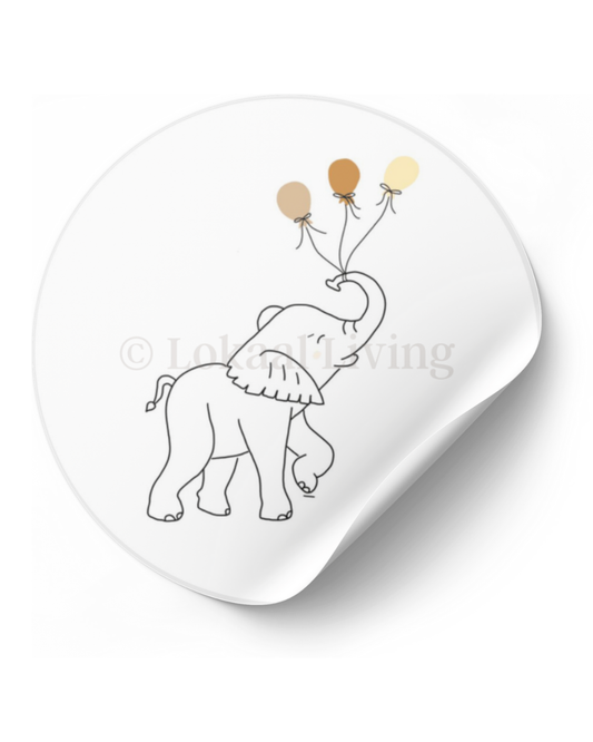 Stickerset Olifant