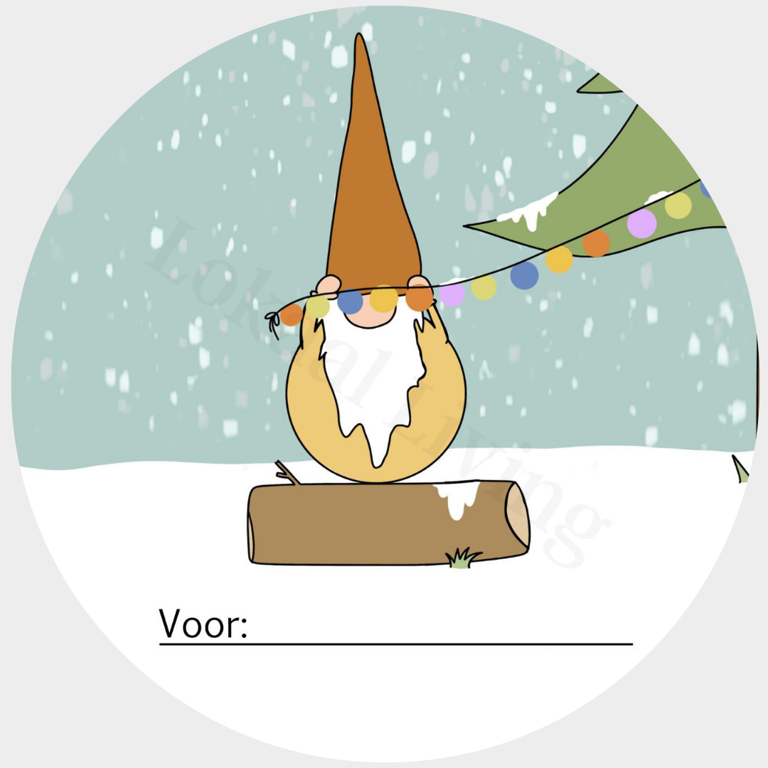 Stickerset Gnoom (met ruimte voor naam)