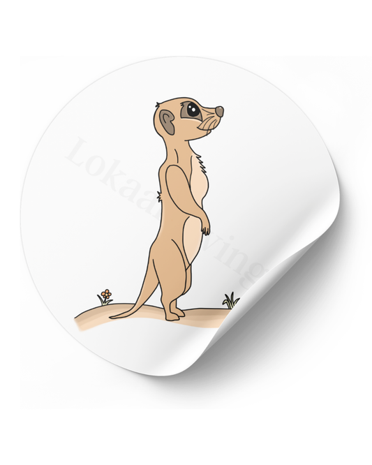 Stickerset Stokstaartje