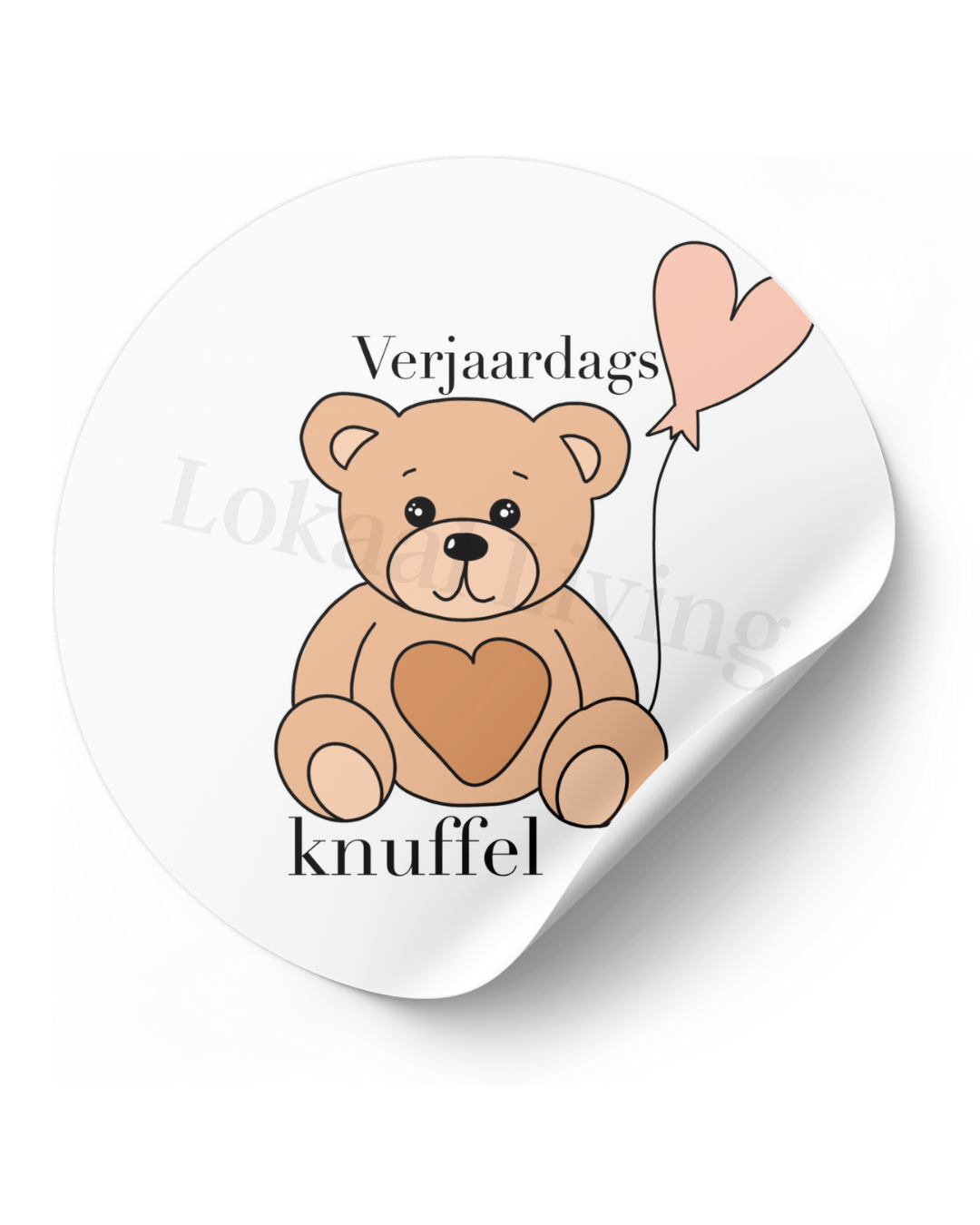Stickerset Verjaardagsknuffel