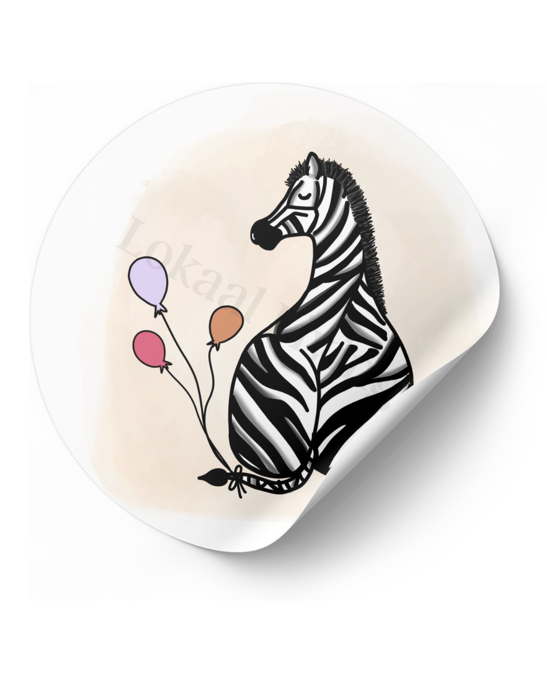 Stickerset Zebra
