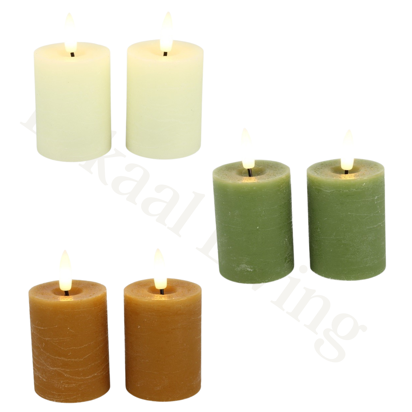 LED mini stompkaars, 5cm diameter (was, set van 2)