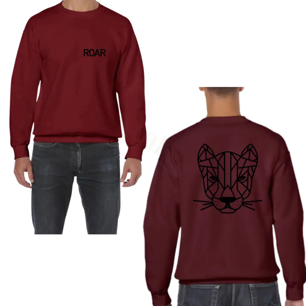 Sweater - burgundy - volwassenen - (ontwerp naar keuze)