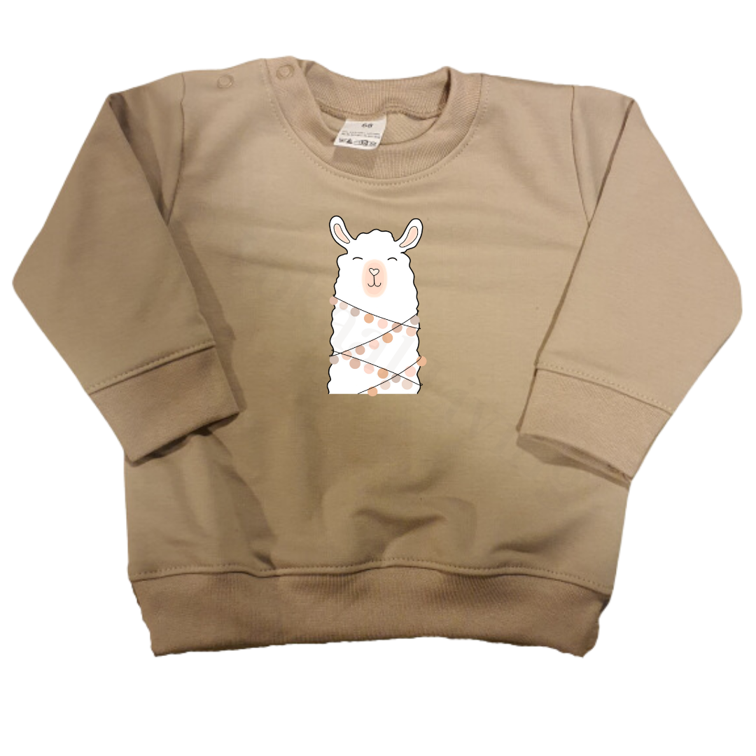 Sweaters - maat 56-104 - Zand - (ontwerp naar keuze)