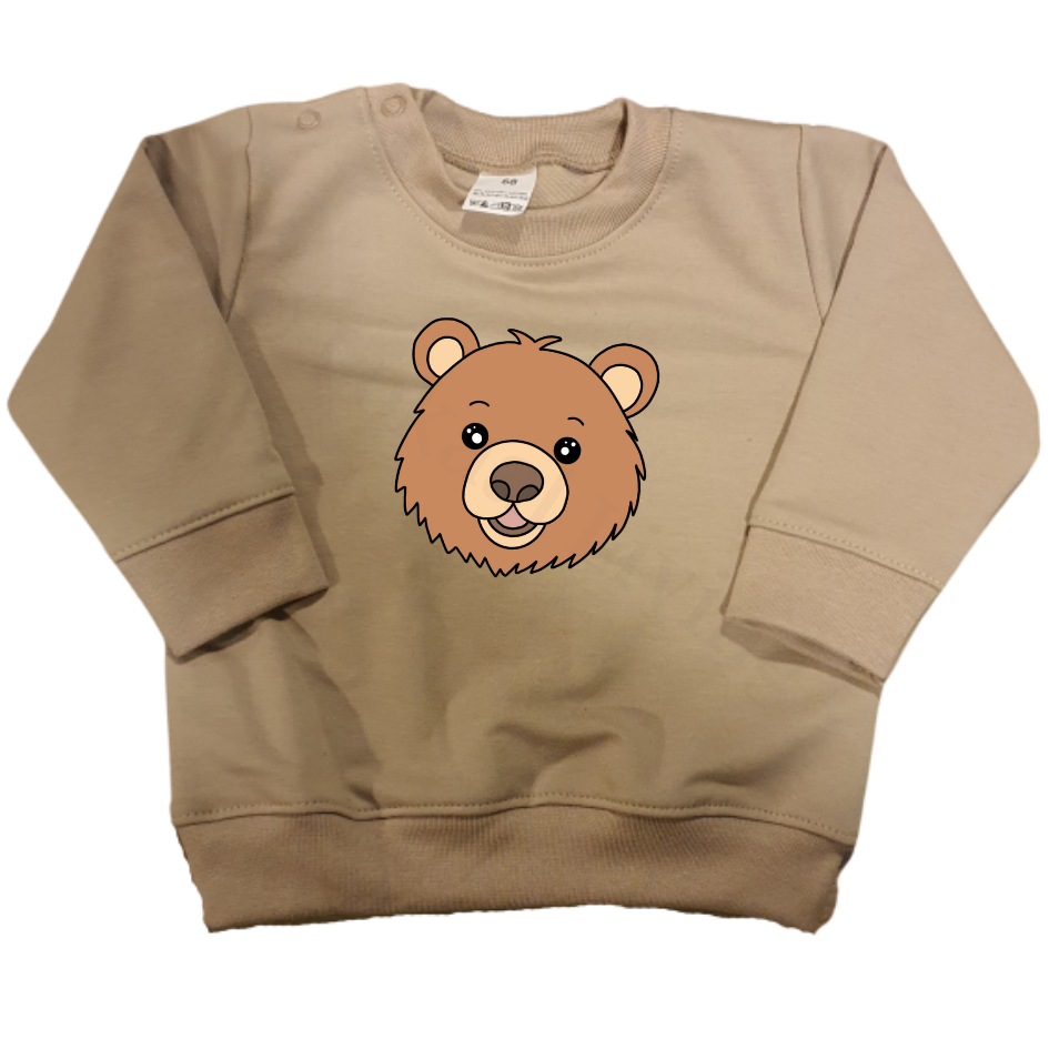 Sweaters - maat 56-104 - Zand - (ontwerp naar keuze)