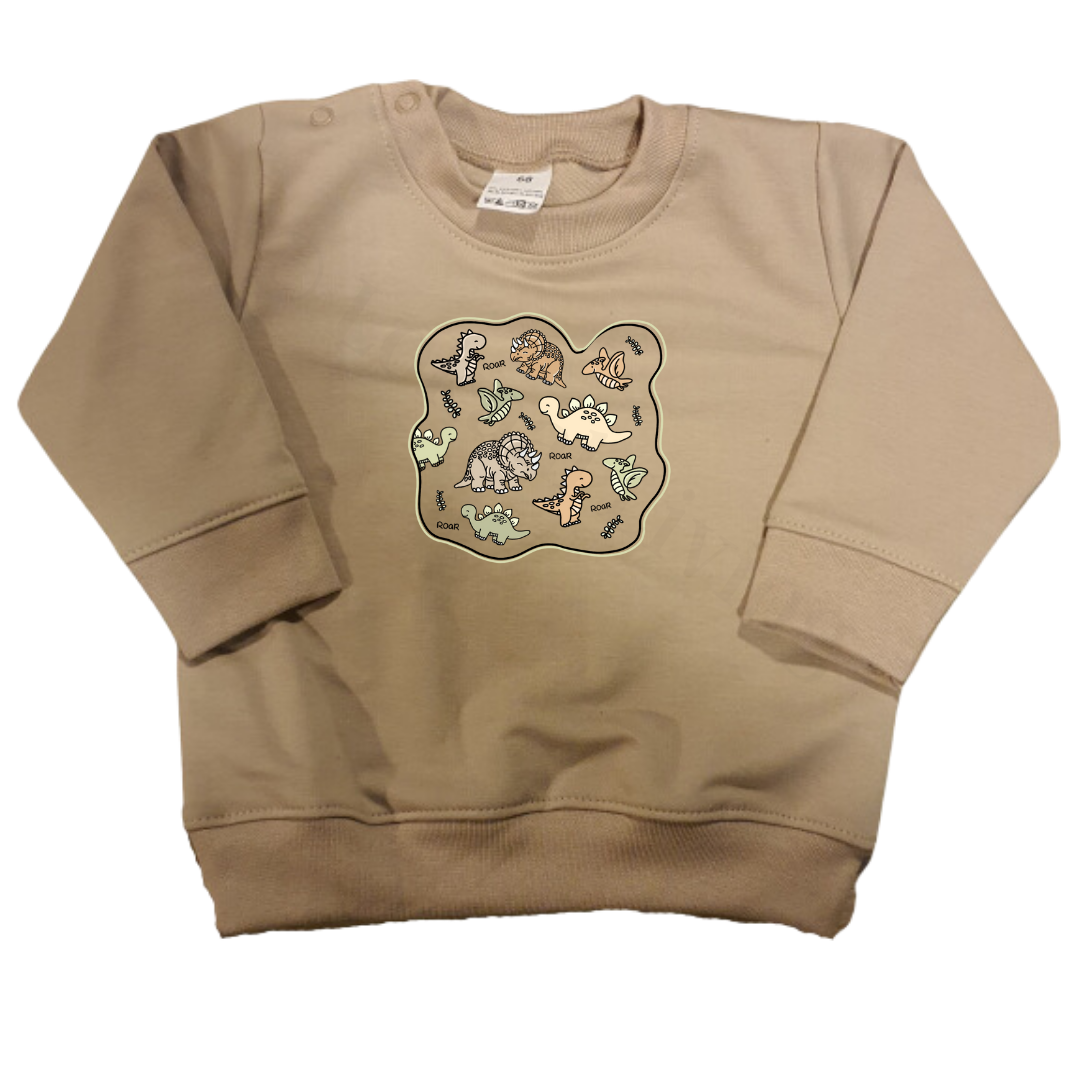 Sweaters - maat 56-104 - Zand - (ontwerp naar keuze)