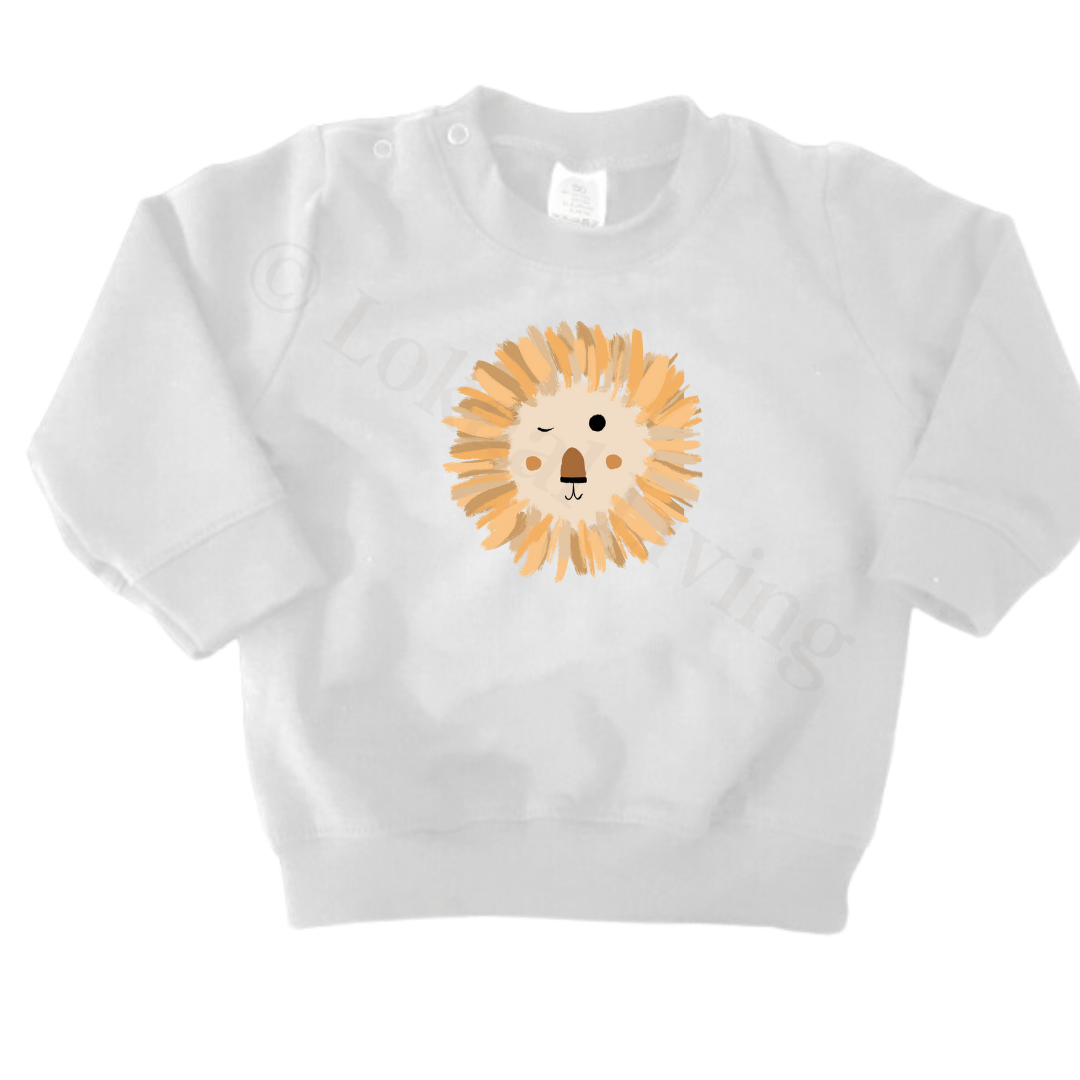 Sweaters - maat 56-104 - Wit - (ontwerp naar keuze)