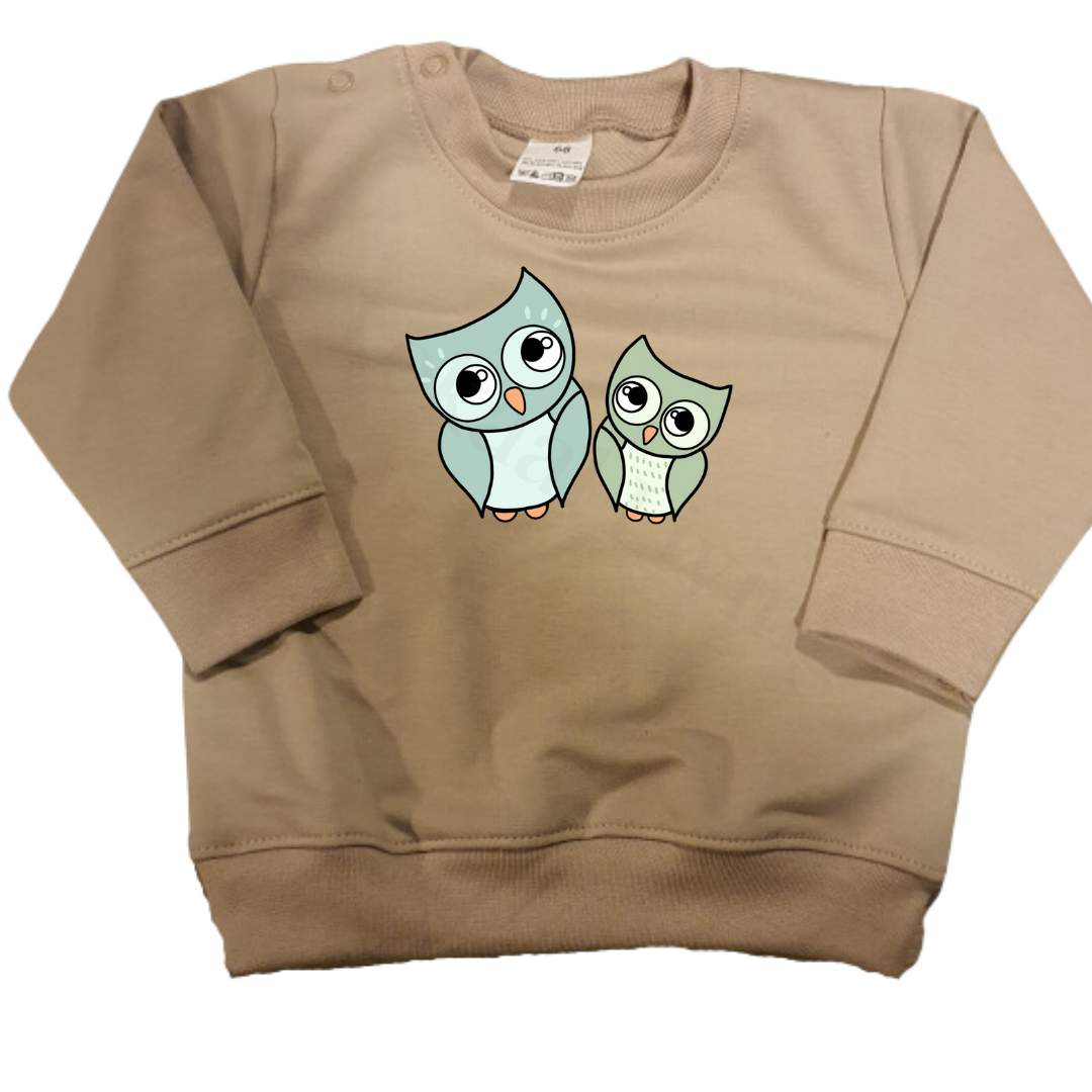 Sweaters - maat 56-104 - Zand - (ontwerp naar keuze)