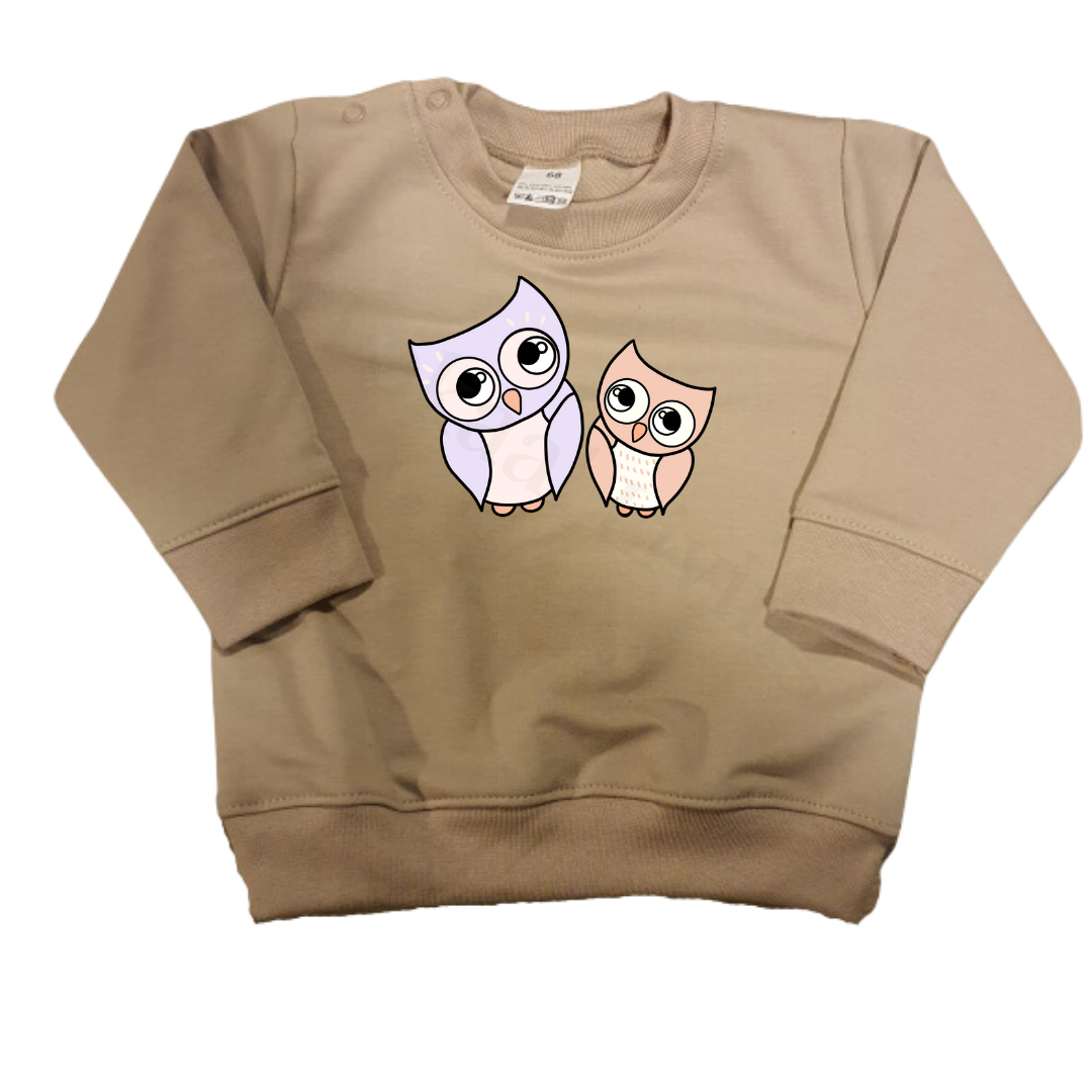 Sweaters - maat 56-104 - Zand - (ontwerp naar keuze)