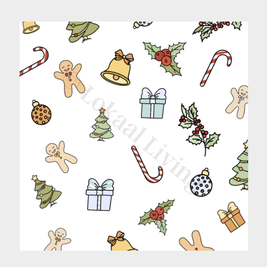 Wenskaart Kerstprint (kerstkaart)