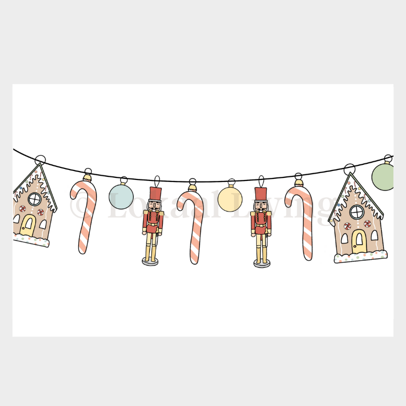 Wenskaart Kerstslinger (kerstkaart)