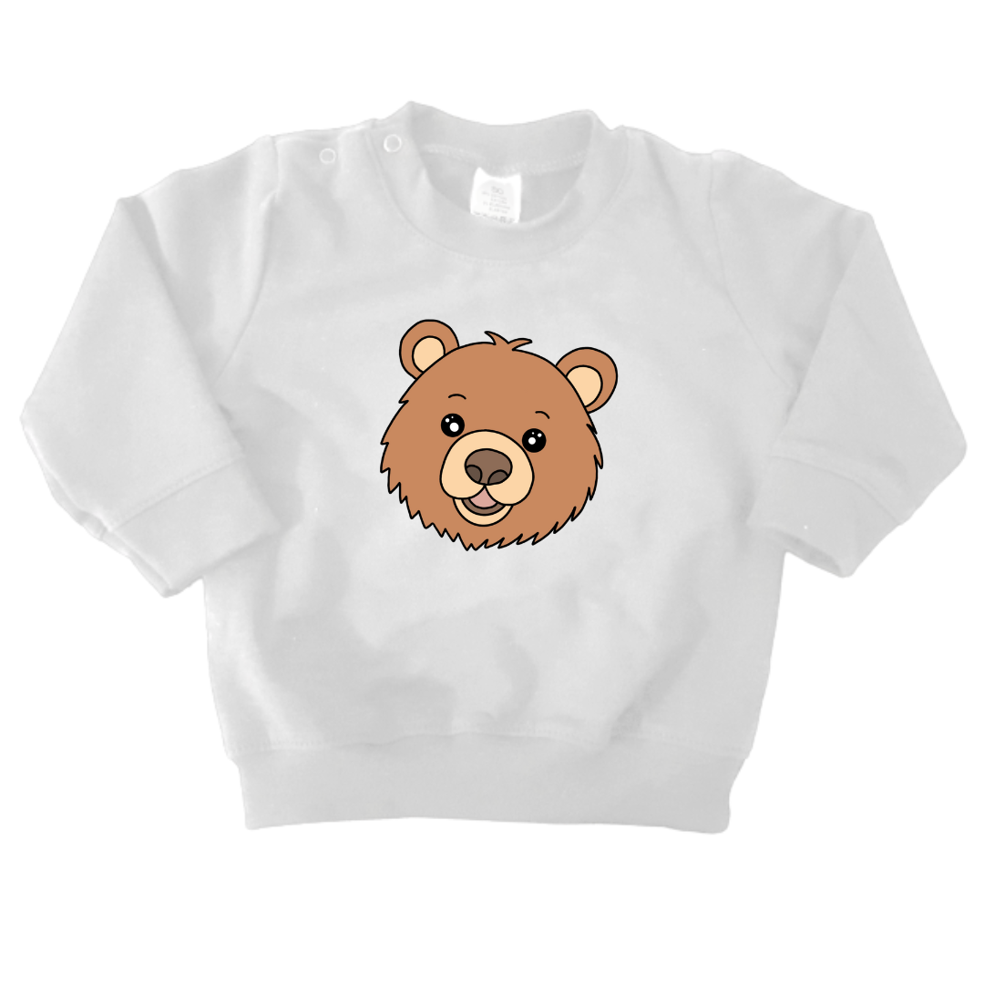 Sweaters - maat 56-104 - Wit - (ontwerp naar keuze)