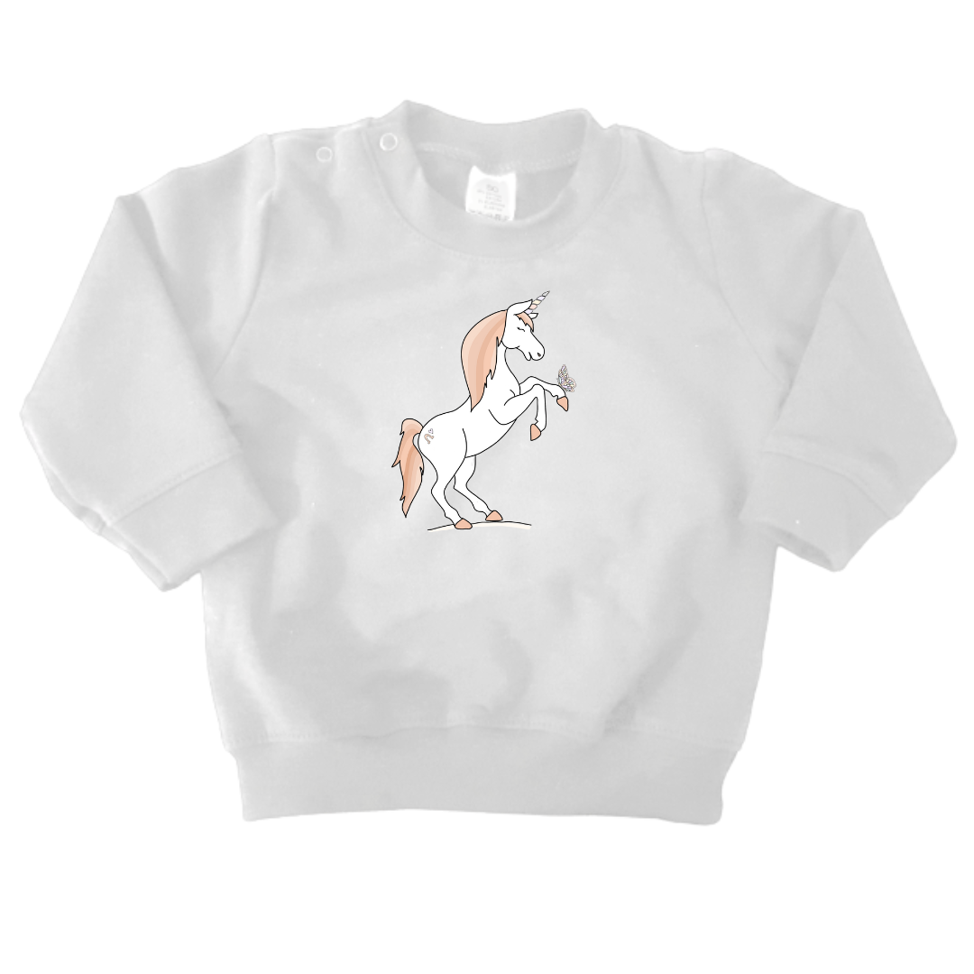 Sweaters - maat 56-104 - Wit - (ontwerp naar keuze)