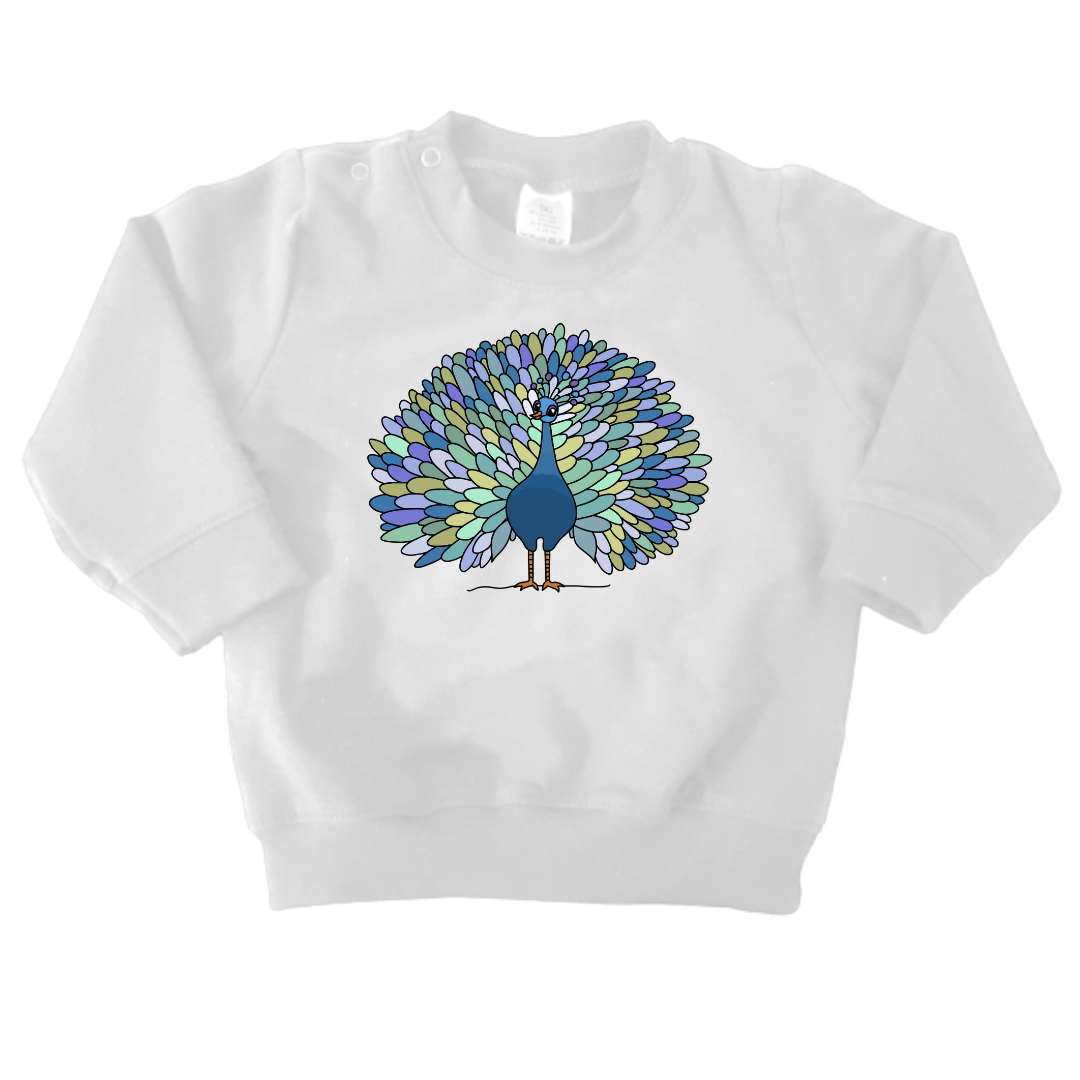 Sweaters - maat 56-104 - Wit - (ontwerp naar keuze)