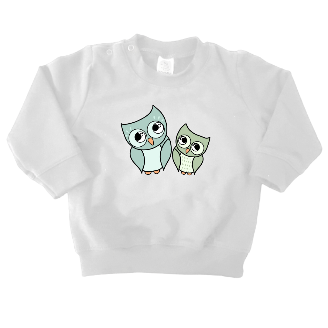 Sweaters - maat 56-104 - Wit - (ontwerp naar keuze)