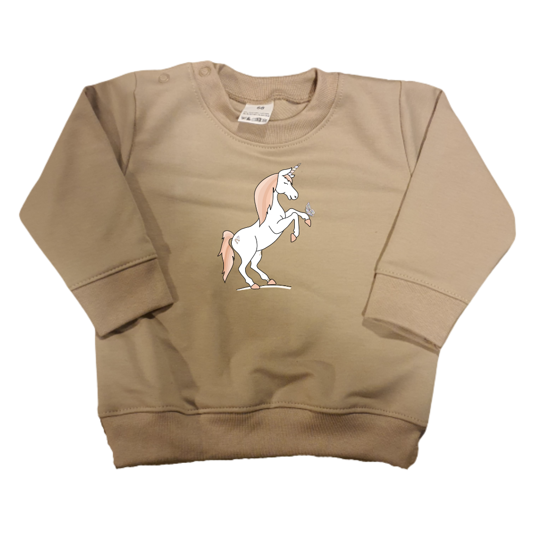 Sweaters - maat 56-104 - Zand - (ontwerp naar keuze)