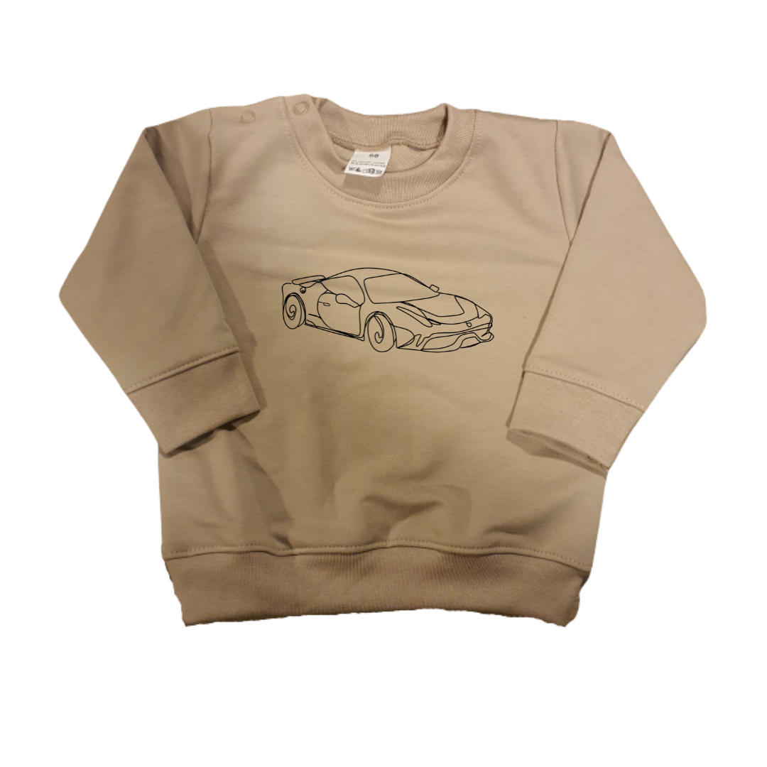 Sweaters - maat 56-104 - Zand - (ontwerp naar keuze)