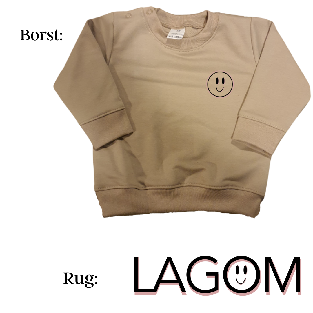 Sweaters - maat 56-104 - Zand - (ontwerp naar keuze)