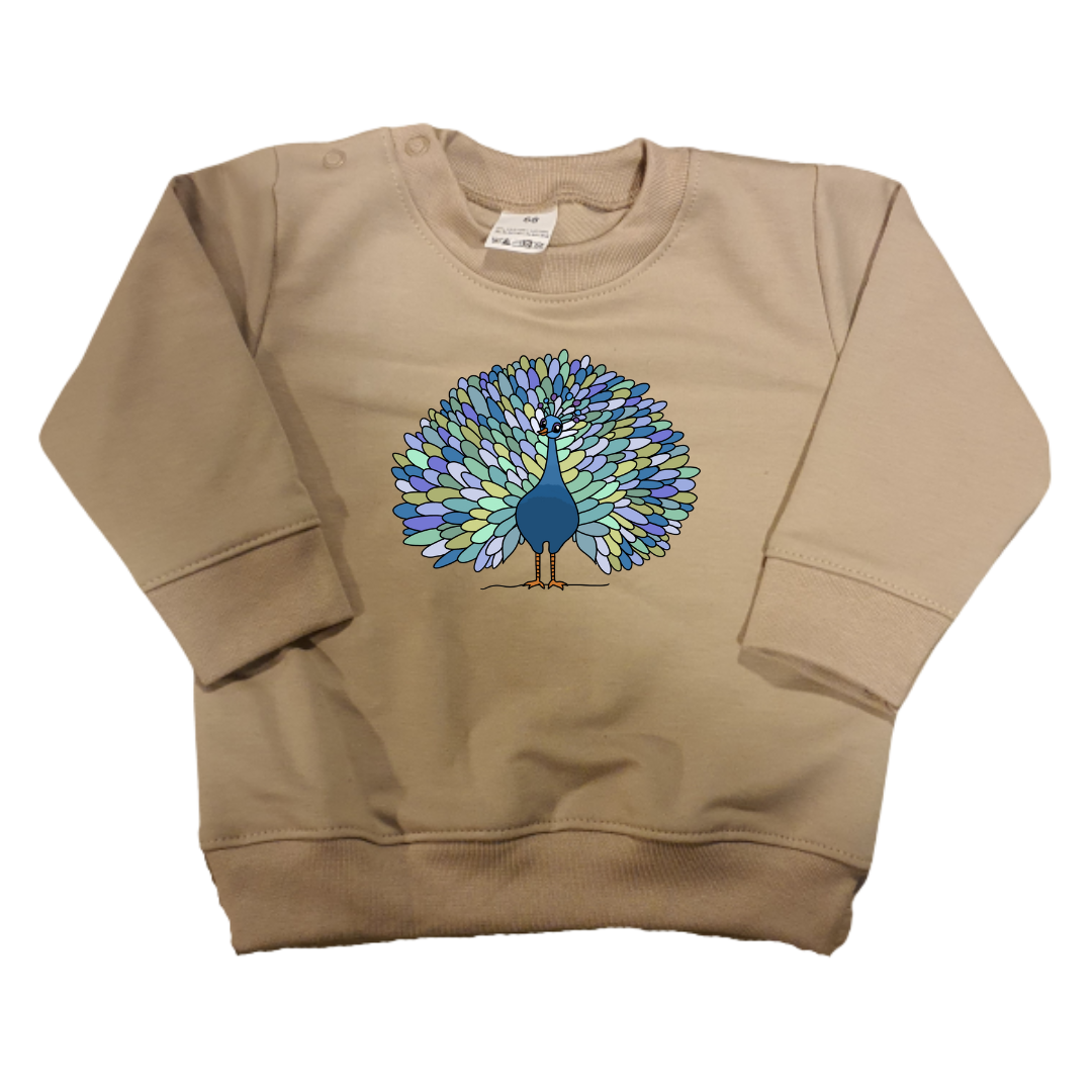 Sweaters - maat 56-104 - Zand - (ontwerp naar keuze)