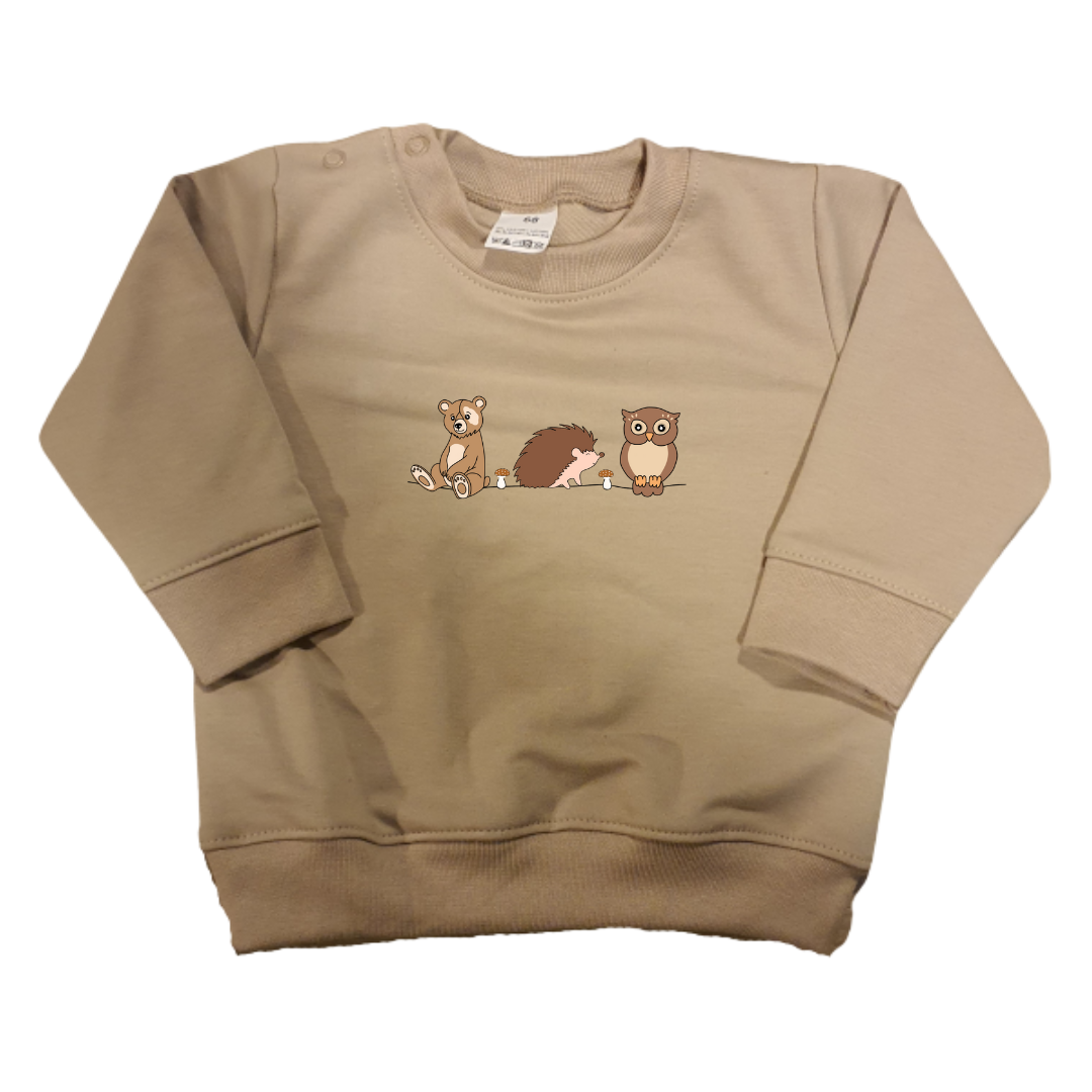 Sweaters - maat 56-104 - Zand - (ontwerp naar keuze)